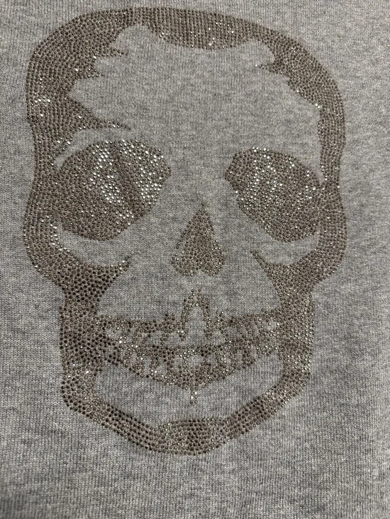 Zadig & Voltaire Gray V-Neck Cashmere Blend Sweater - Picture 7 of 9